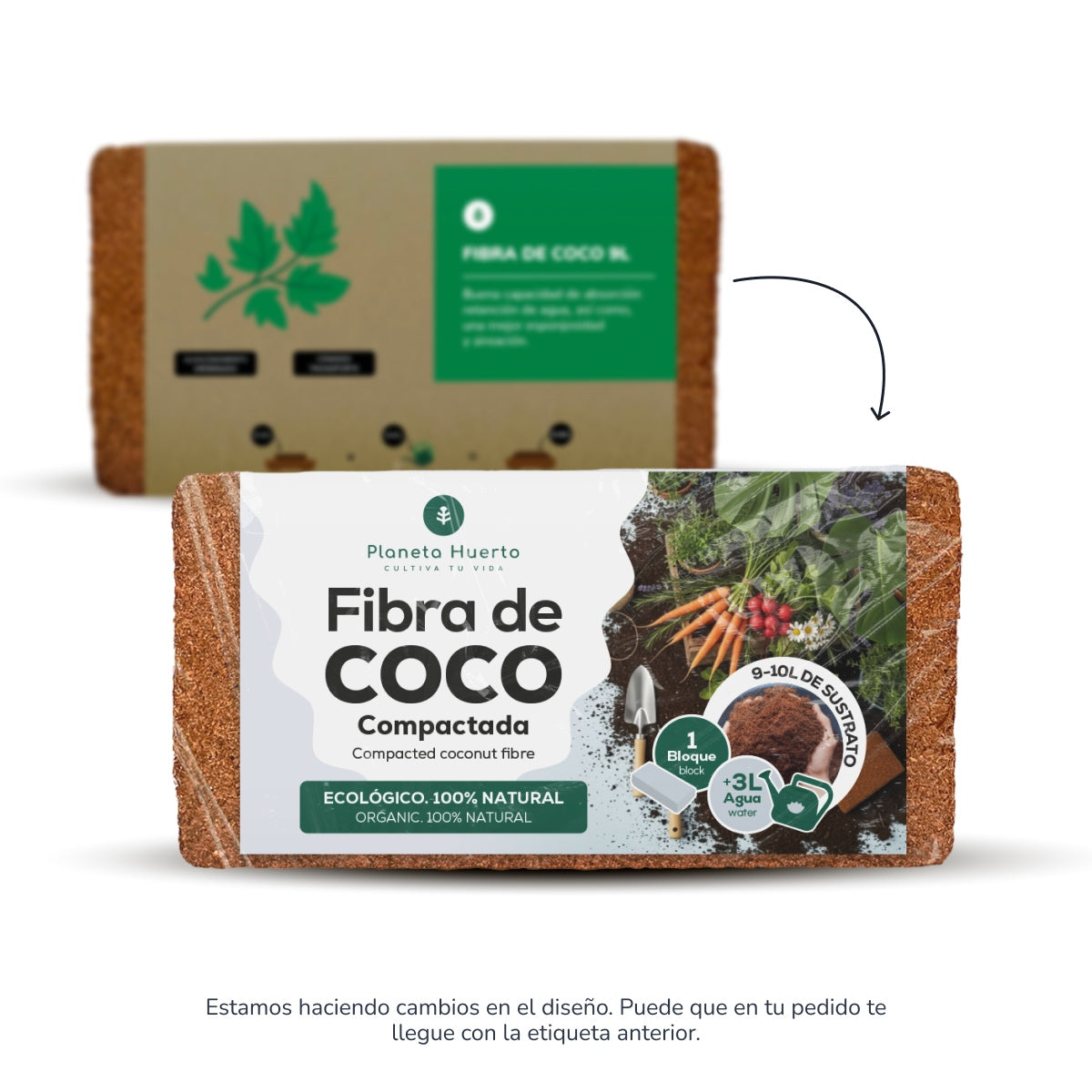 Sustrato Fibra de Coco Planeta Huerto 27 Litros