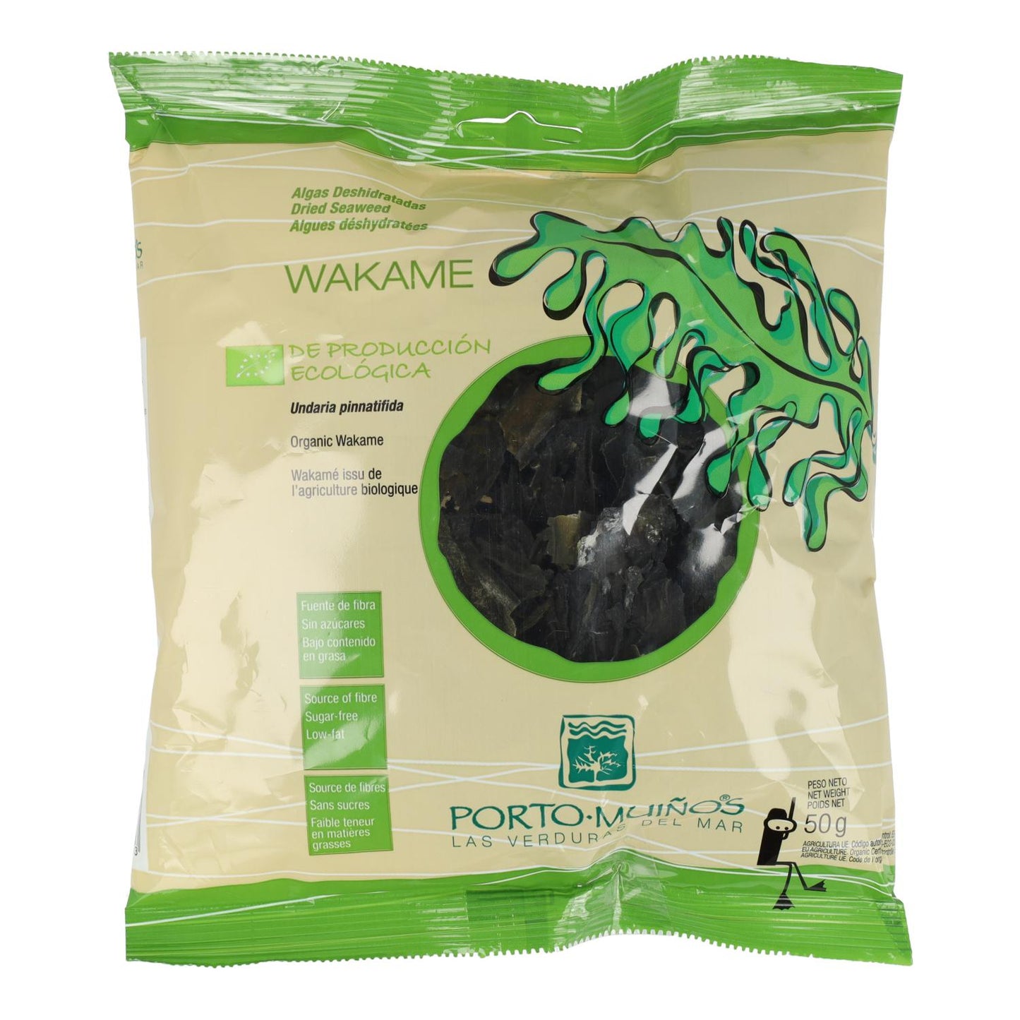 Alga wakame deshidratada Porto Muiños, 50 g