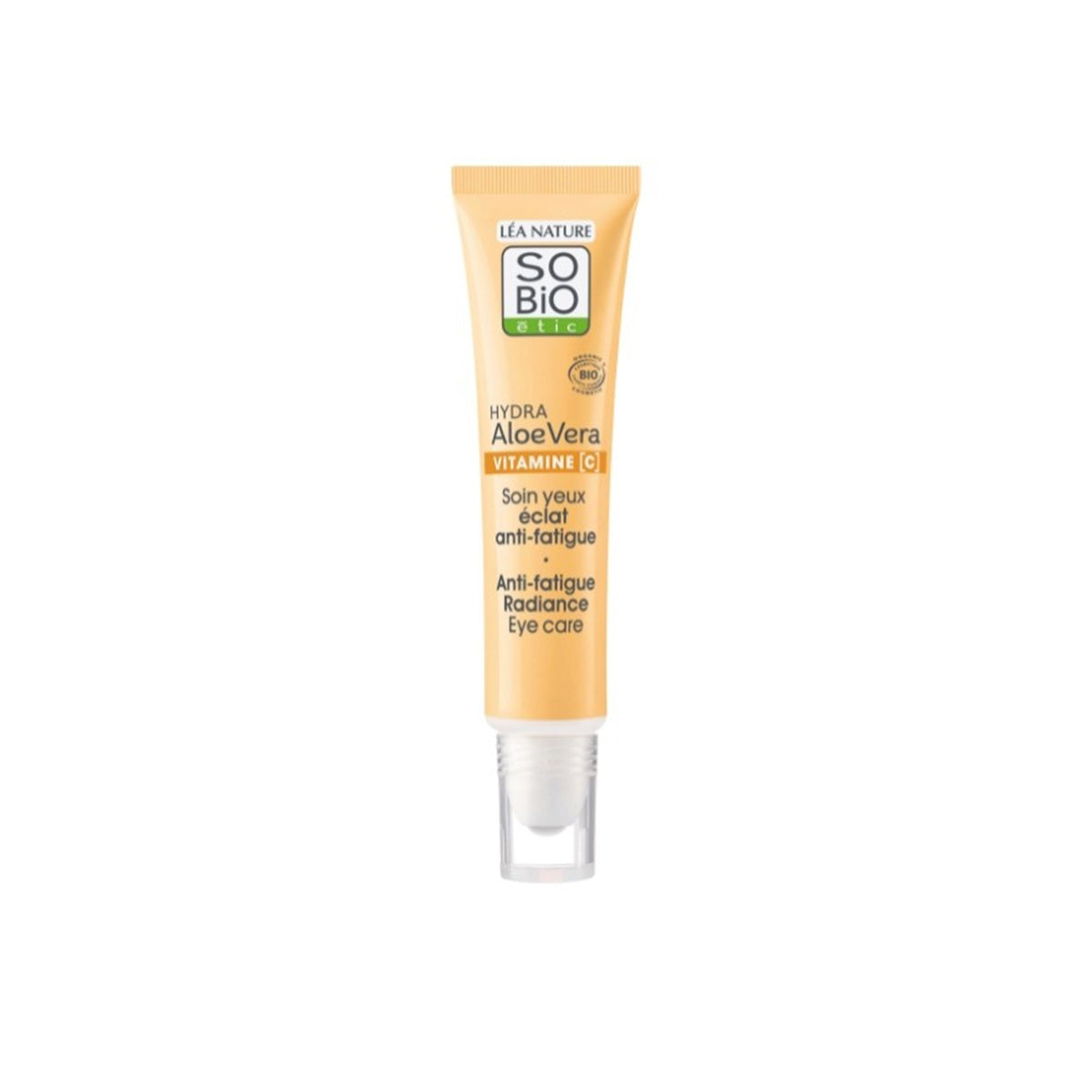 Contorno ojos antifatiga vital C prebióticos & ácido hialurónico NaturaBIO Cosmetics 15 ml