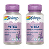 Pack 2x Vitex (Sauzgatillo) Solaray 60 VegCaps- Sin Gluten. Apto Para Veganos.