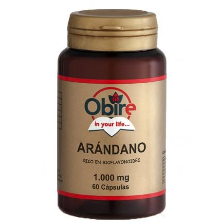 Arándano ( rico en bioflavonoides) 1000 mg Obire, 60 cápsulas