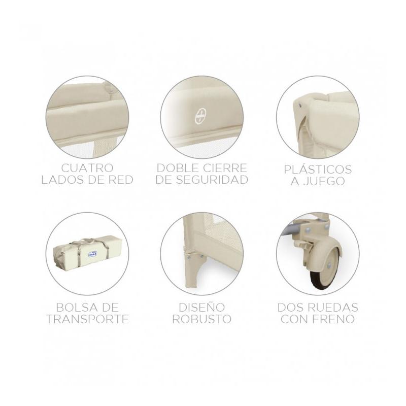 Cuna de Viaje Essential Asalvo Beige