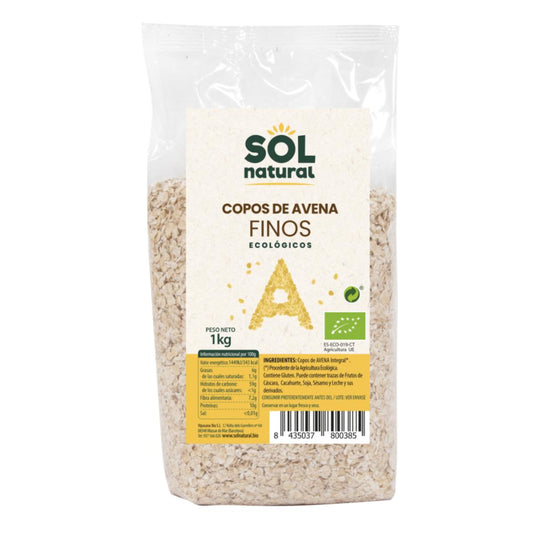Copos de Avena Finos  Bio Sol Natural 1 kg