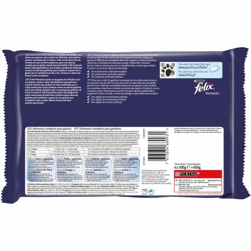 FELIX Fantastic Junior Gelatina 4 x 85 g