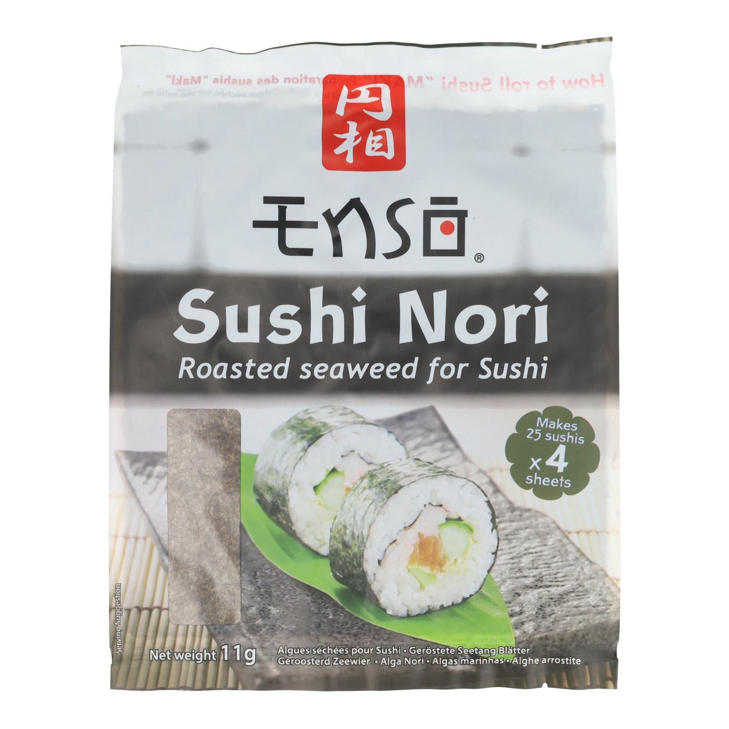 Alga Nori para Sushi (4 nori) Enso cuisine 11 g