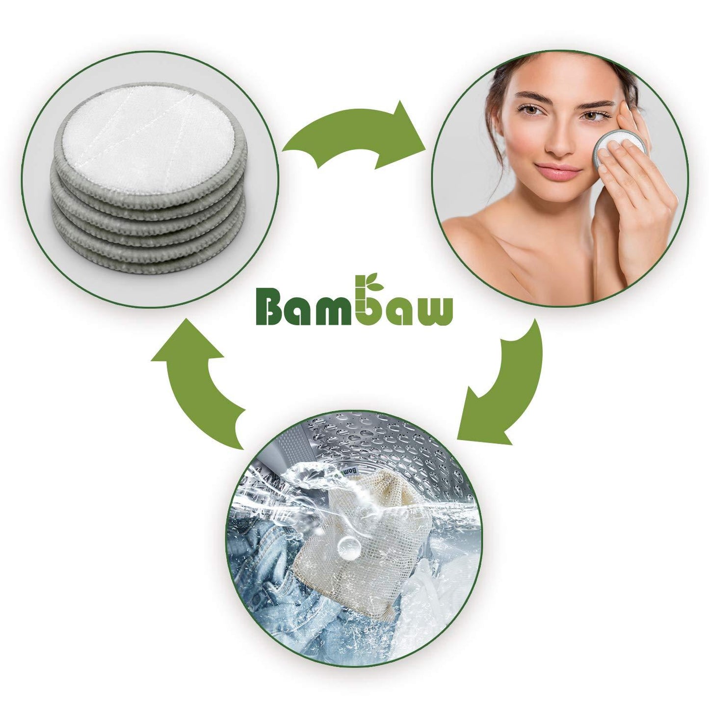 Discos desmaquillantes reutilizables Bambaw