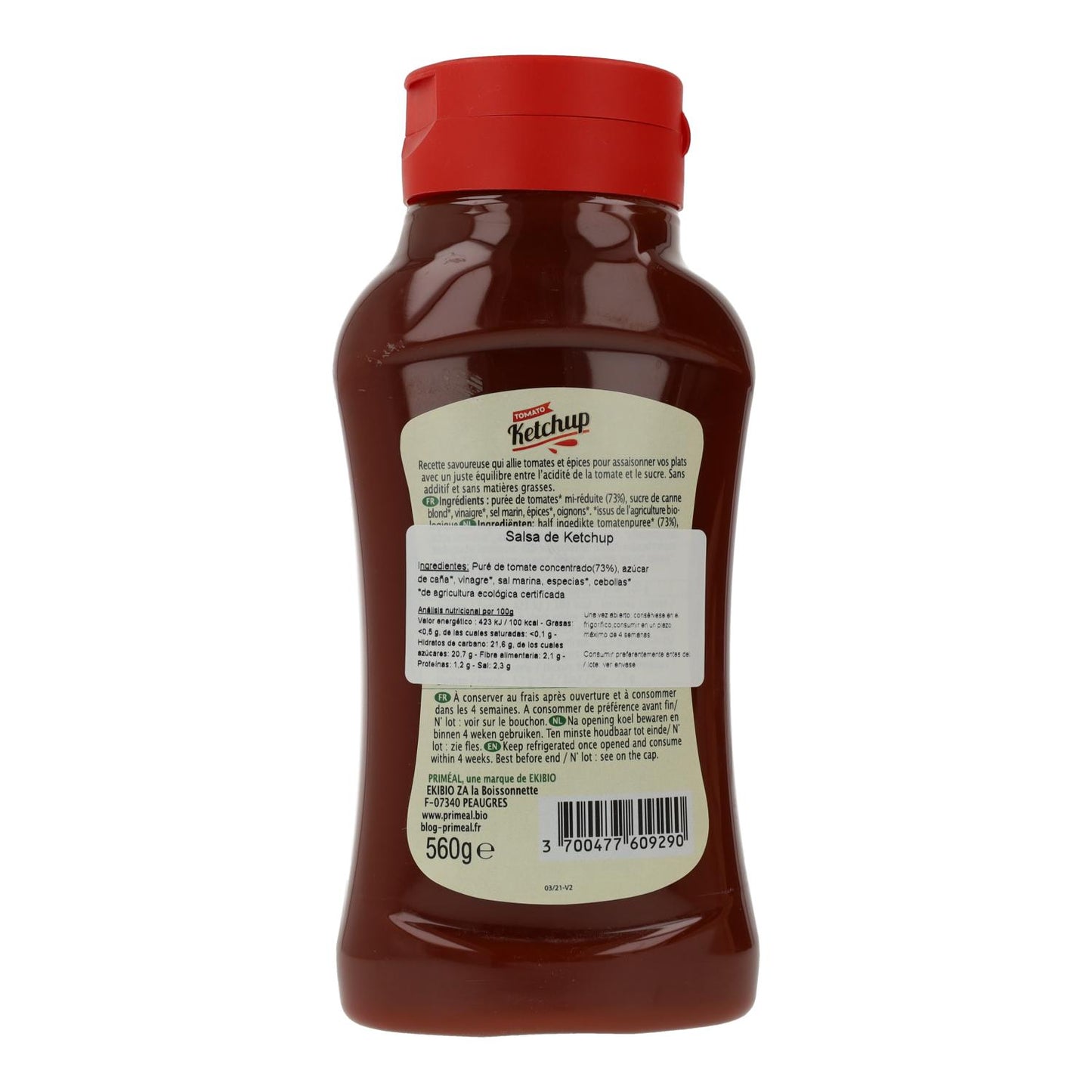 Ketchup Priméal 560 gr