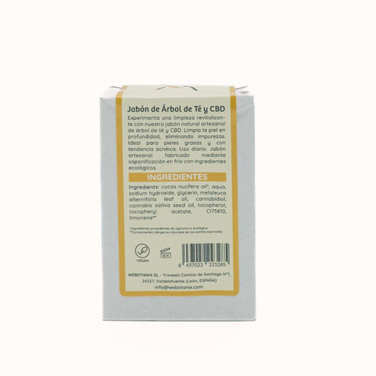 WeBotanix Jabón sólido CBD Bio 100 g CBD y Aloe Vera