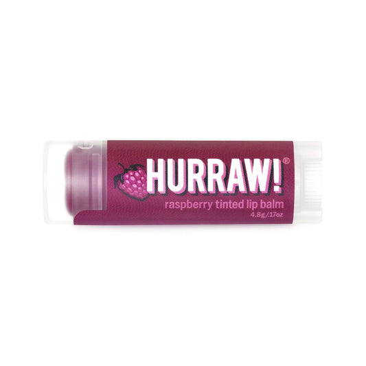 Bálsamo labial tintado frambuesa Hurraw 4.8 g