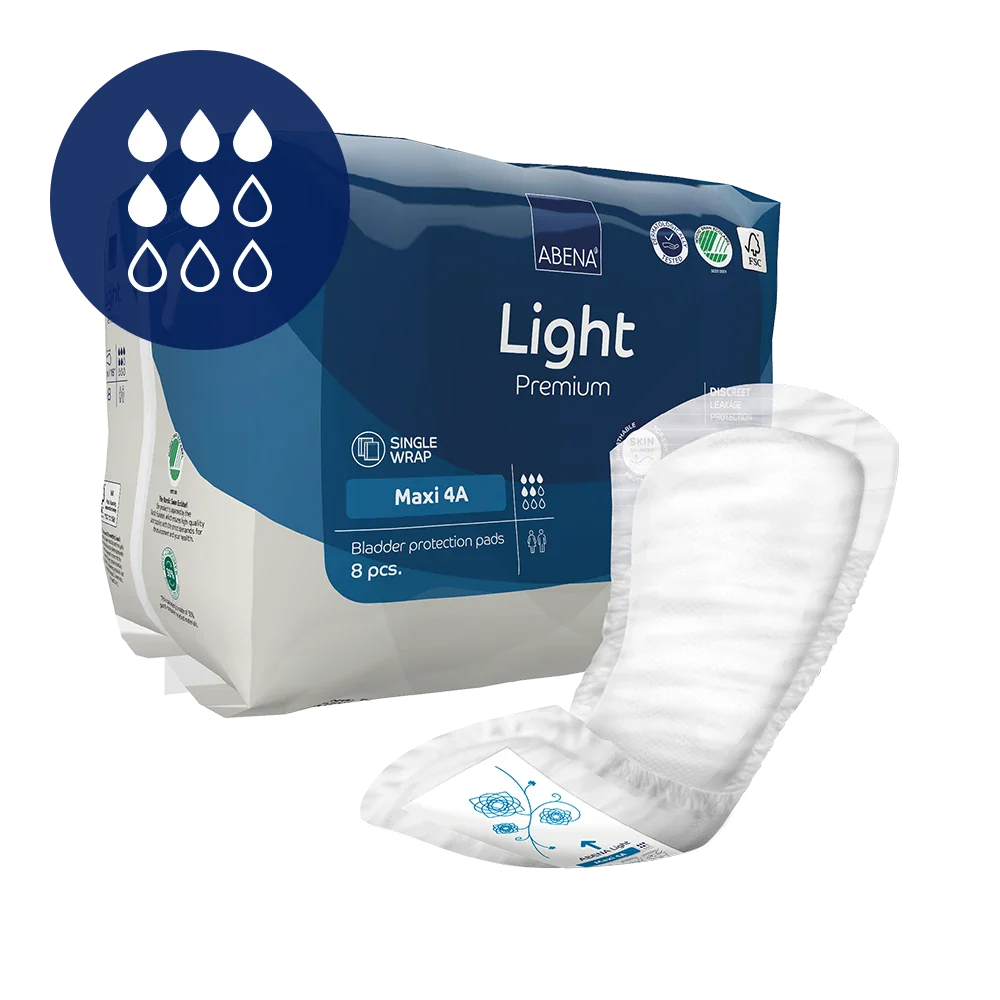 Compresas para la incontinencia Light, Maxi ABENA 8 uds