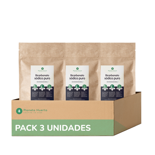 Pack 3x Bicarbonato sódico Planeta Huerto 1 Kg