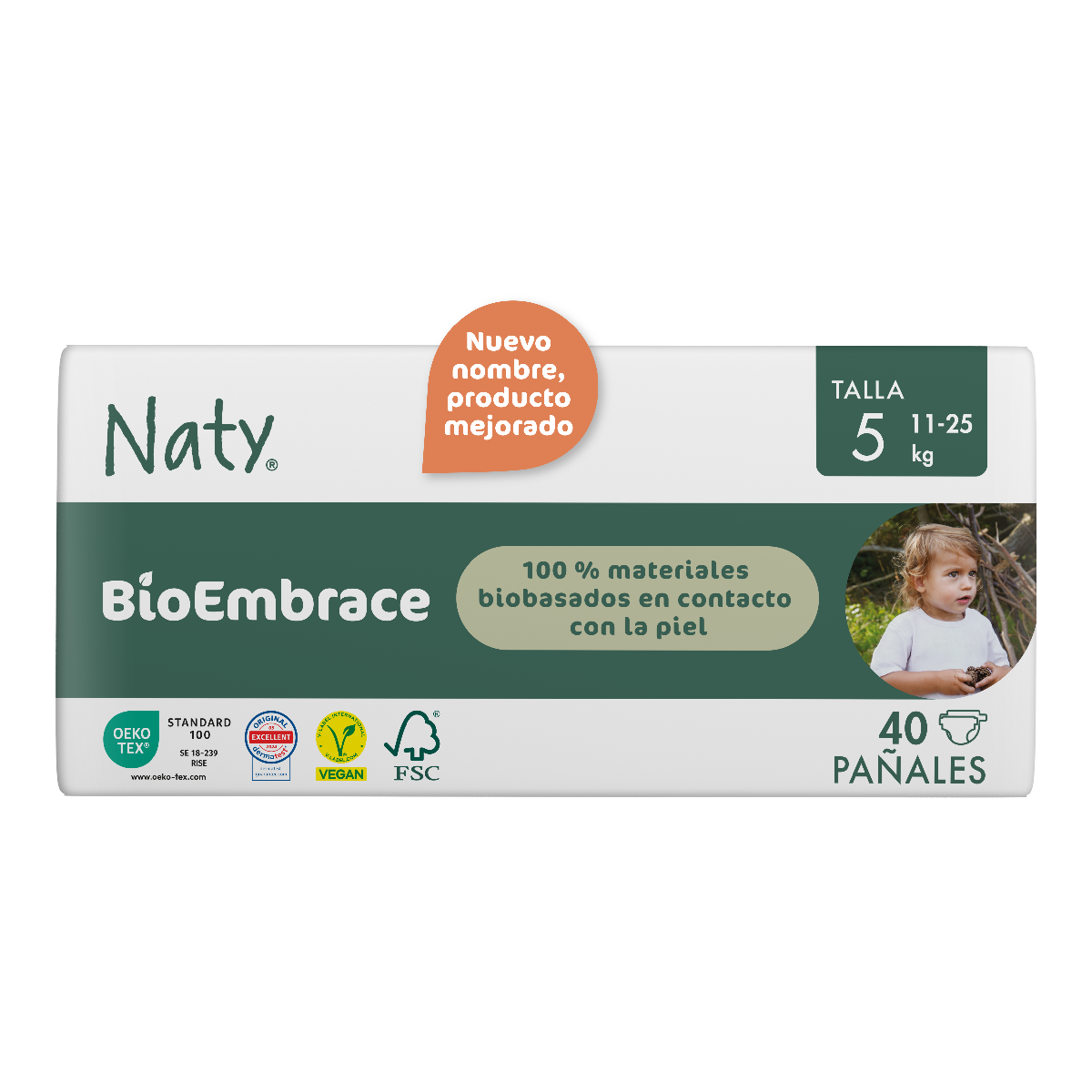 Pañal Nº 5 Naty 11-25 kg Eco by Naty 40 uds
