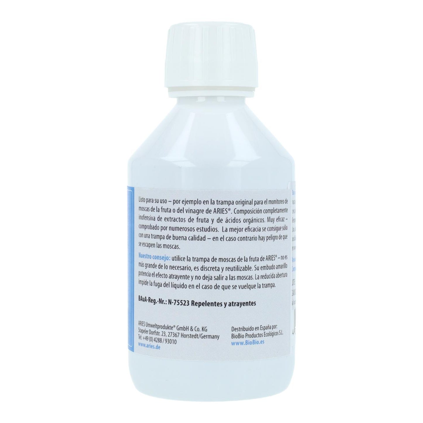 Trampa mosca de la fruta Aries Set 2 trampas + 1 botella 250 ml