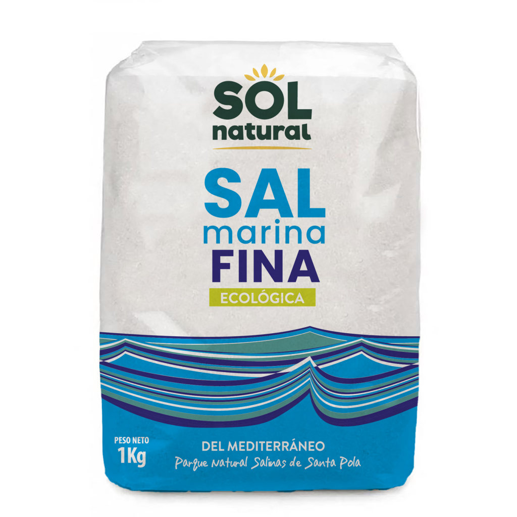 Sal Marina Fina Ecológica Sol Natural 1kg