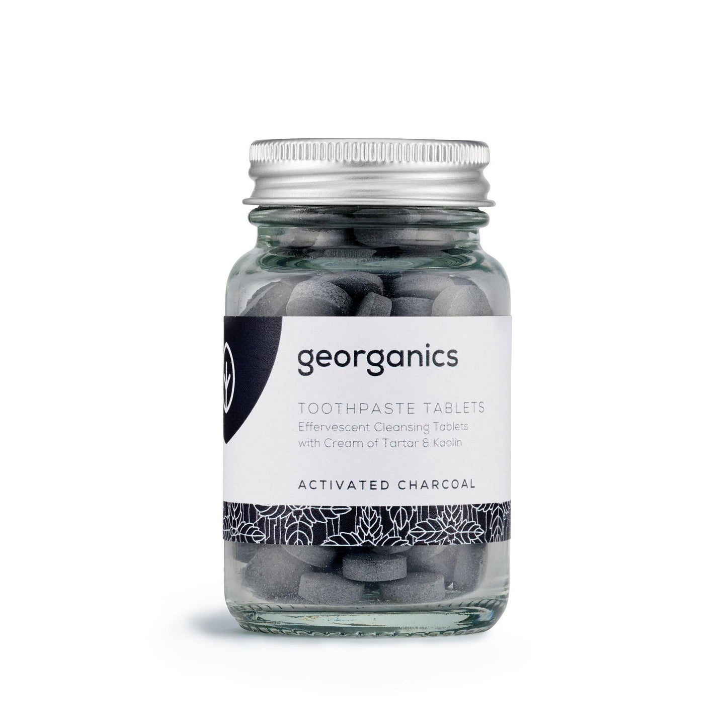 Dentífrico Natural en Tabletas con Carbón Activado y Menta Georganics  120 tabletas