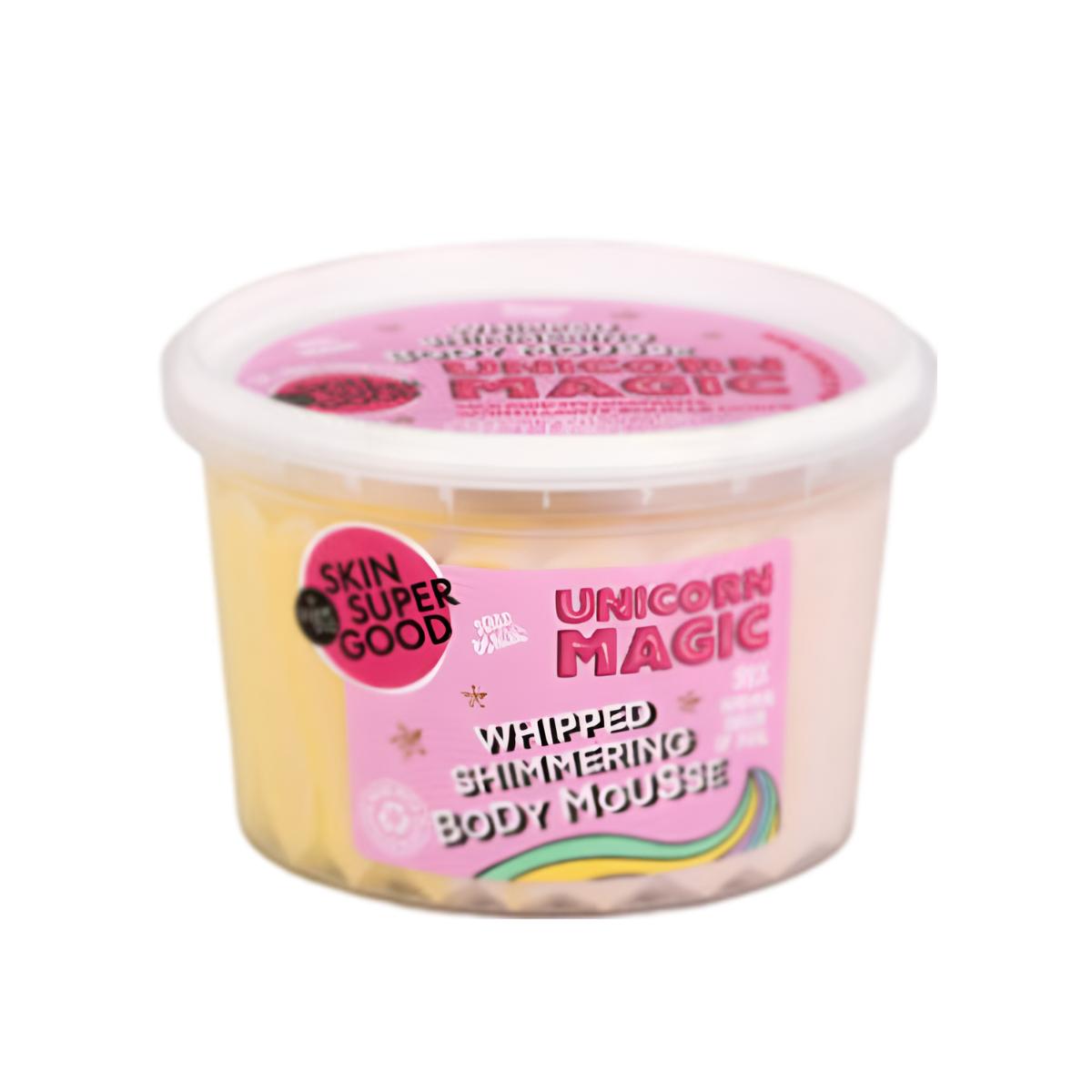 Mousse corporal hidratante con brillo «Unicorn Magic», Skin Super Good 250 ml