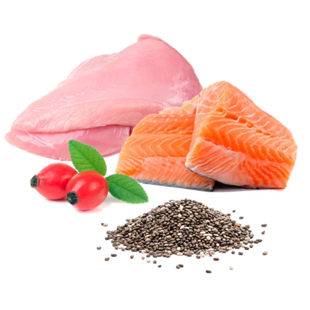 Comida húmeda Barf gatos Michi mimos BIO (Pavo y slamón) Puromenu 100 g