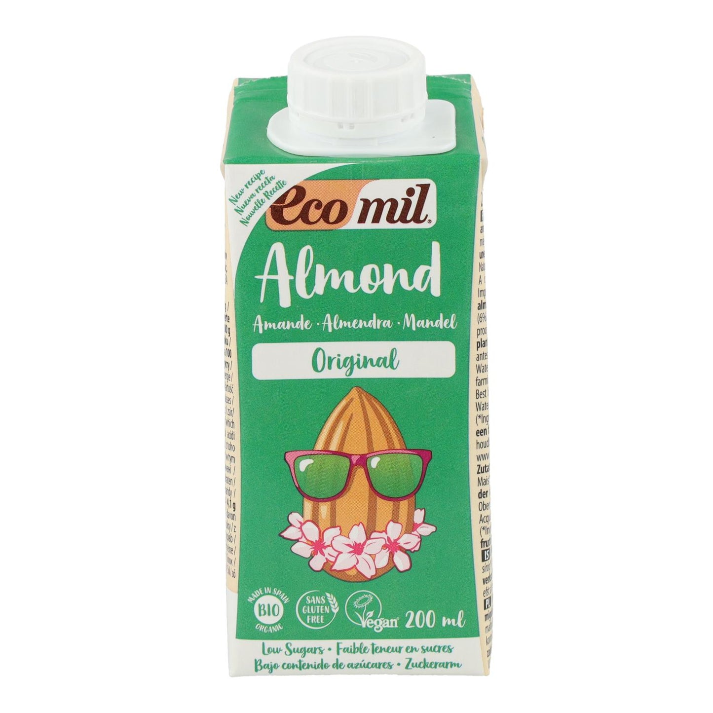 Bebida Vegetal de Almendra endulzada con Ágave BIO EcoMil 1 L