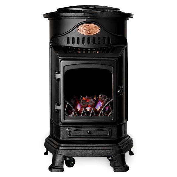 Estufa portátil a gas Provence negro 3,4 kW Fireside