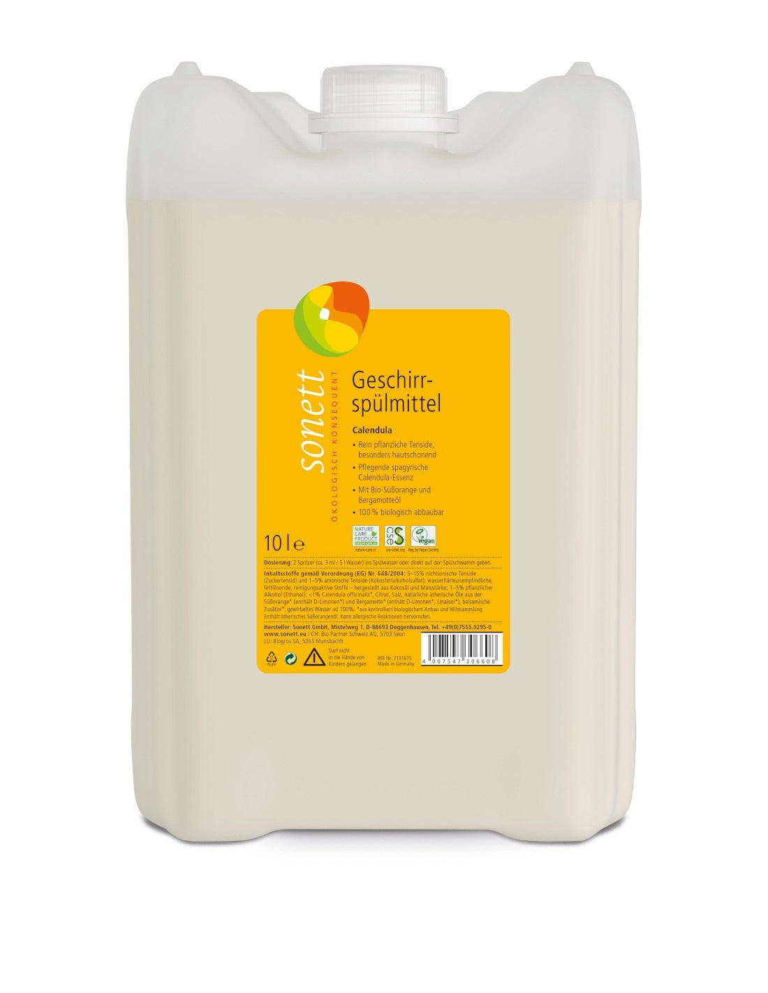 Lavavajillas de caléndula Sonett 10L