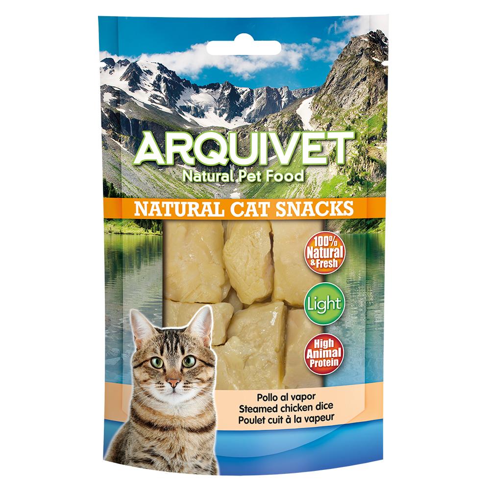 Pollo al vapor Arquivet 50 g Snack natural para gatos