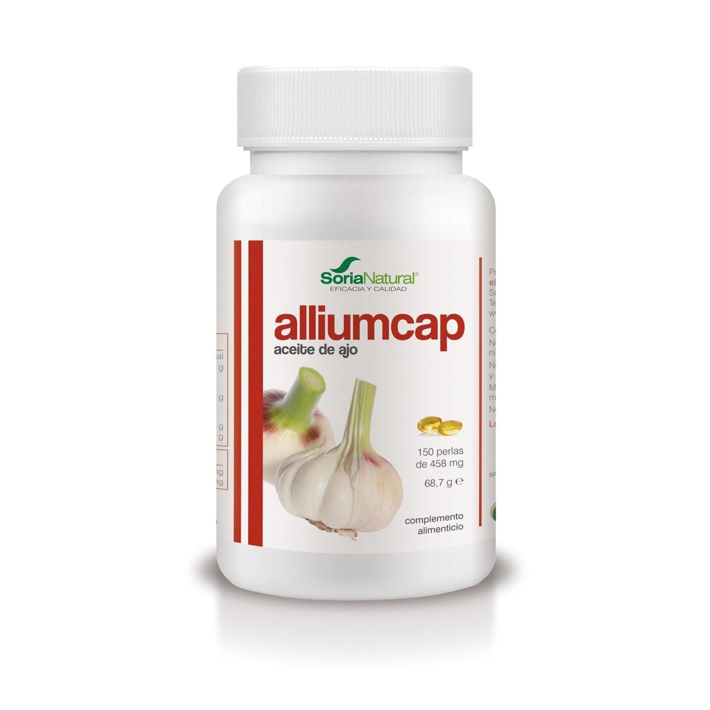 Alliumcap Aceite de Ajo Soria Natural, 150 perlas