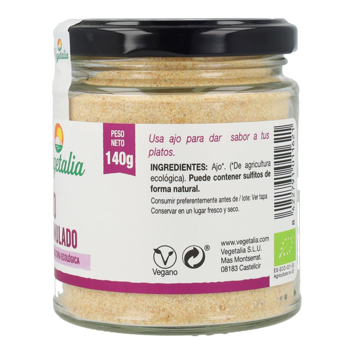 Ajo en Polvo Bio Vegetalia 140 g