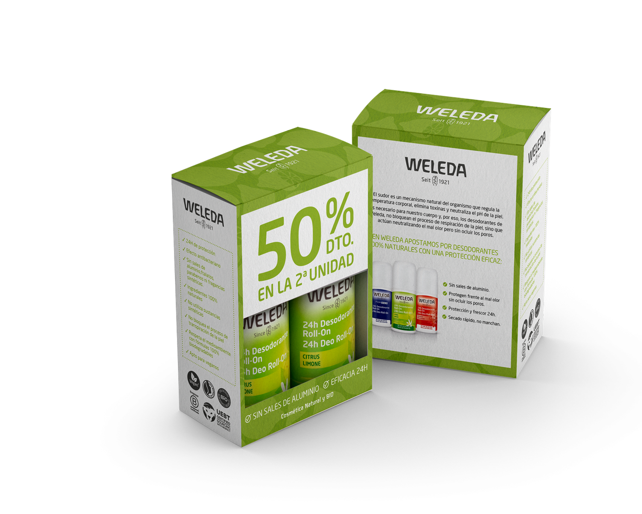 Duplo Citrus 24h Desodorante Roll-on  50ml Weleda