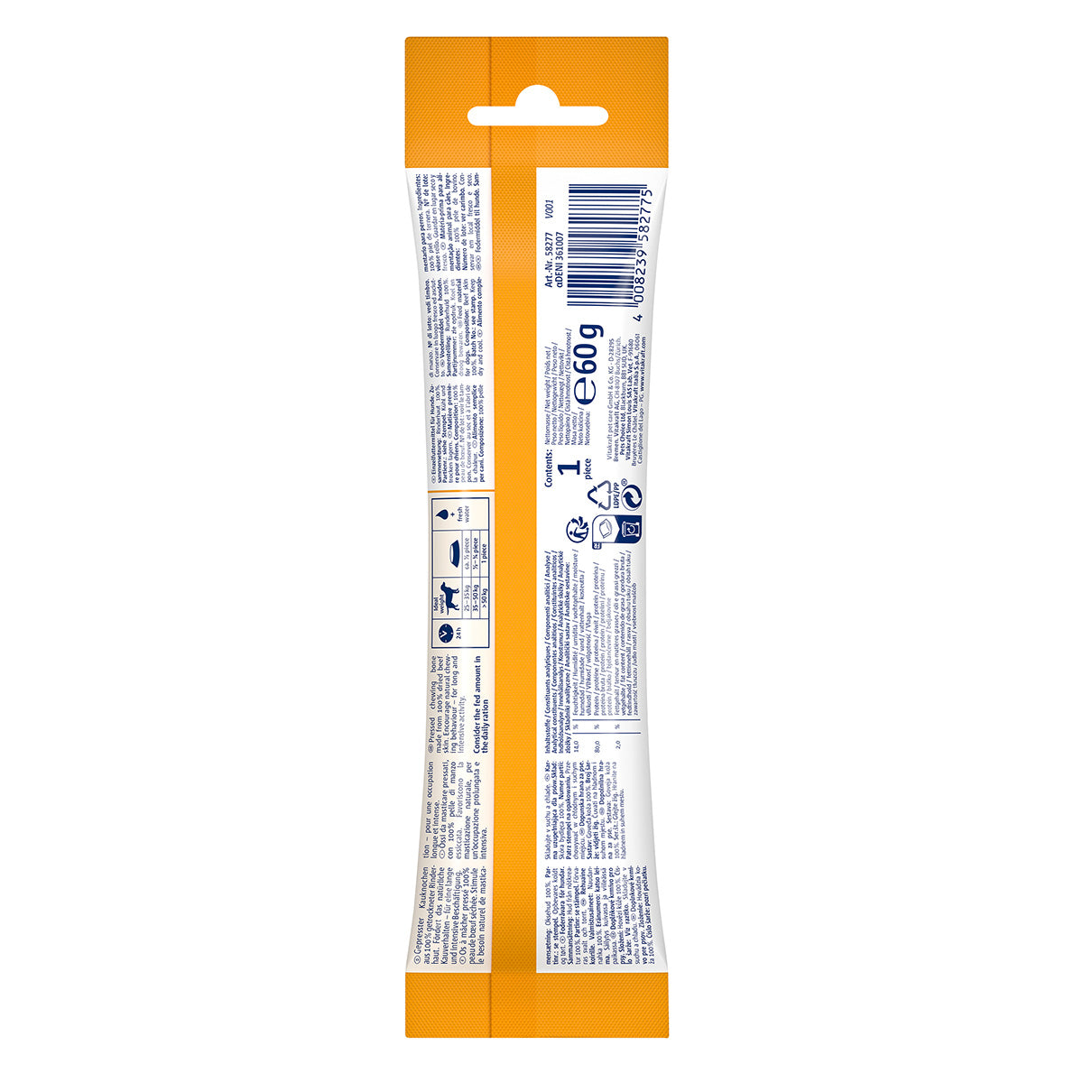 Chews intensos de hueso para perro 14cm 1 pieza Vitakraft