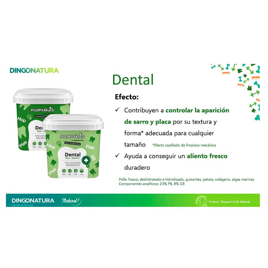 Moments Dog Dental Mini Medium 500 g Snacks dental para perros