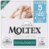 Pants Moltex Pure & Nature T5 (9-14 kg), 20 Uds