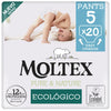Pants Moltex Pure & Nature T5 (9-14 kg), 20 Uds