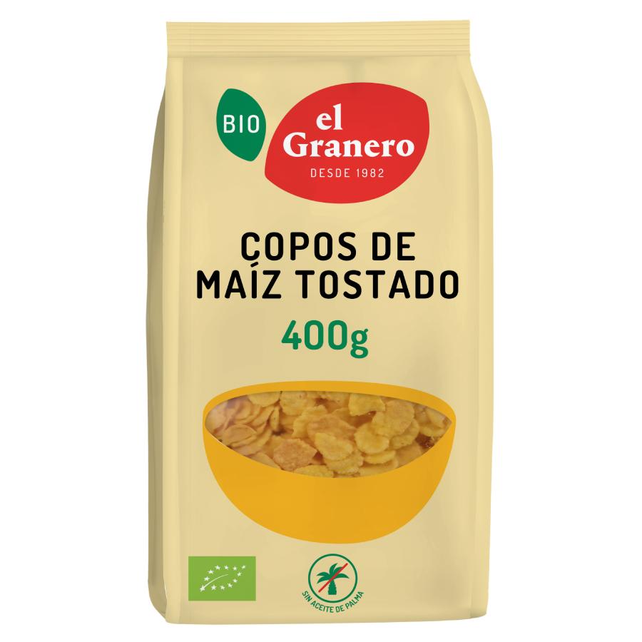Copos de maíz tostado BIO El Granero 400 gr