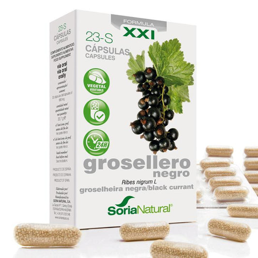 23-S Grosellero Negro 690 mg liberación lenta Soria Natural, 30 cápsulas