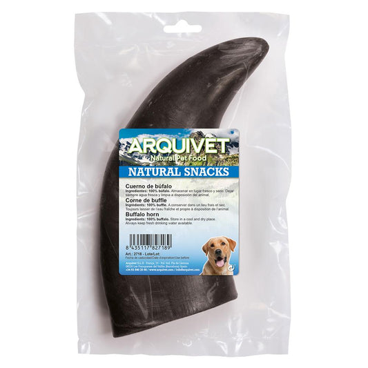 Snack natural para perros Cuerno de búfalo Arquivet  1 ud