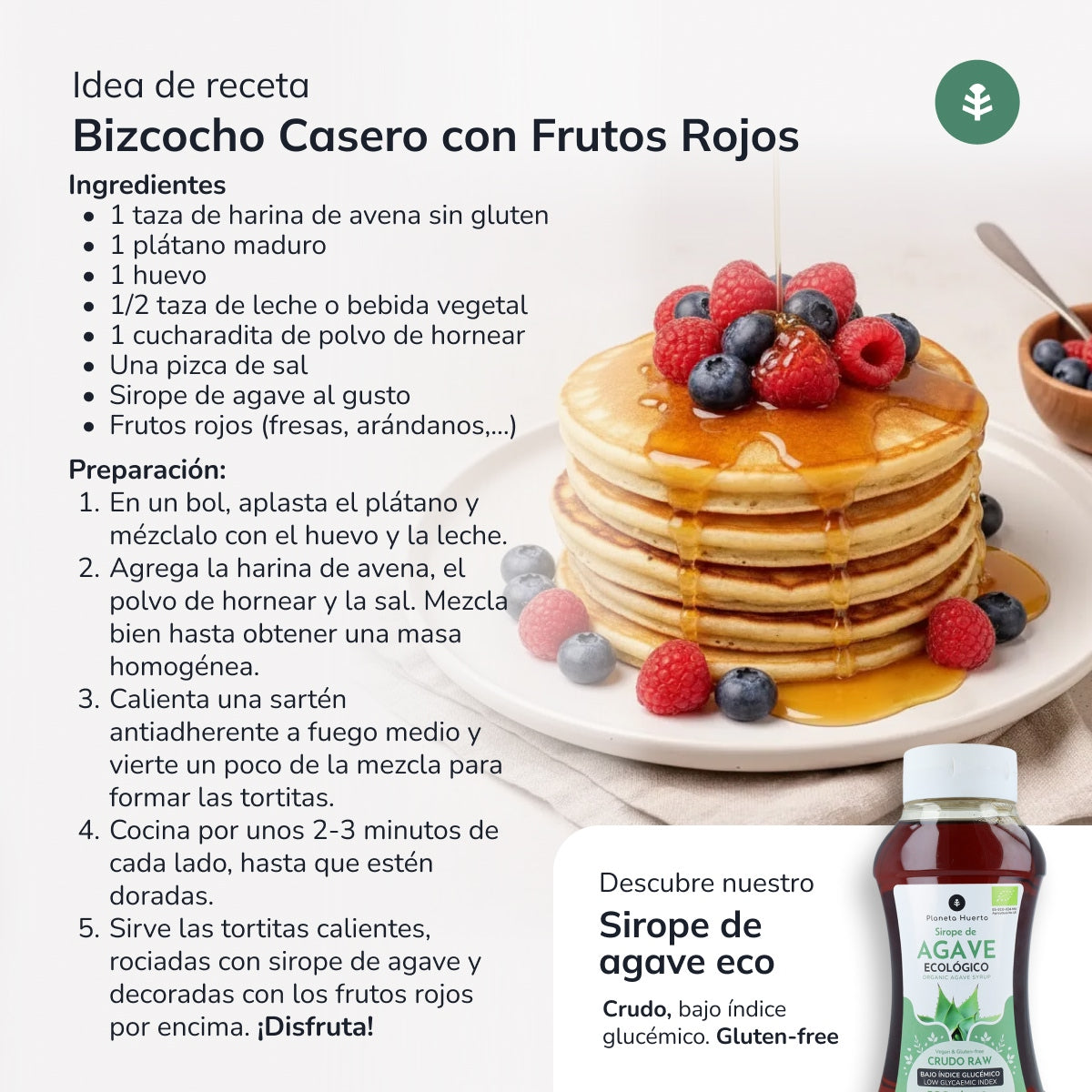 Harina de Avena Sin Gluten ECO Planeta Huerto 500 g