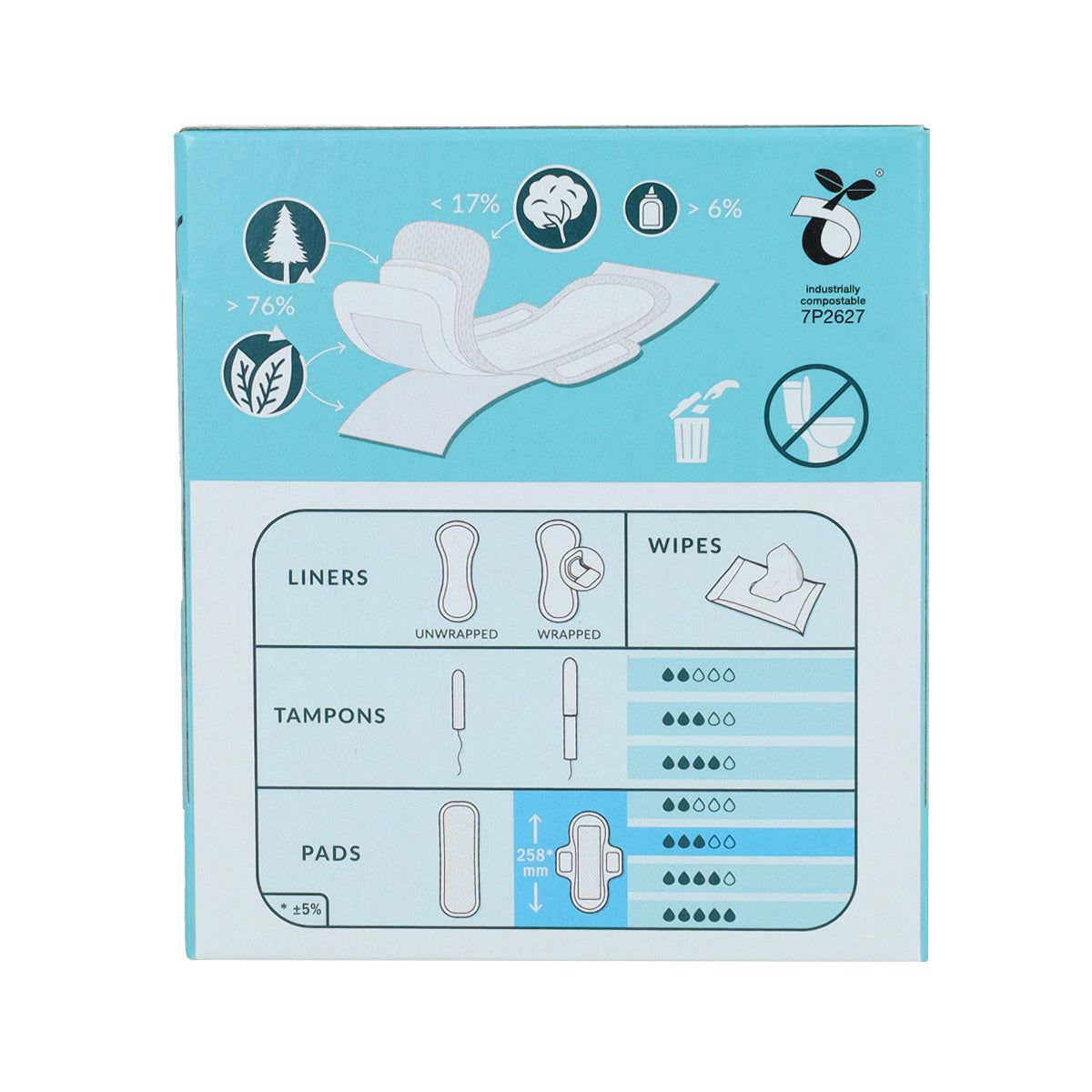 Compresa súper con alas bio Natracare 12 Uds