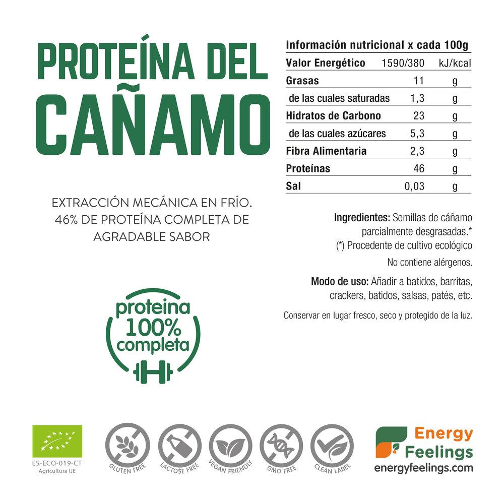 Energy Feelings Proteína de Cáñamo ECO 1 kg