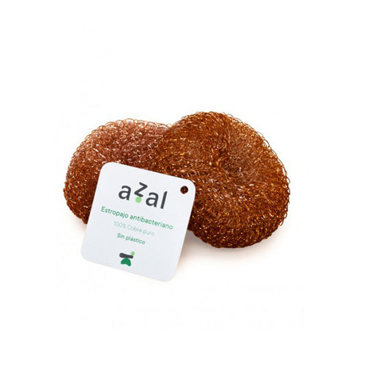 Estropajo de cobre puro Azal 2uds