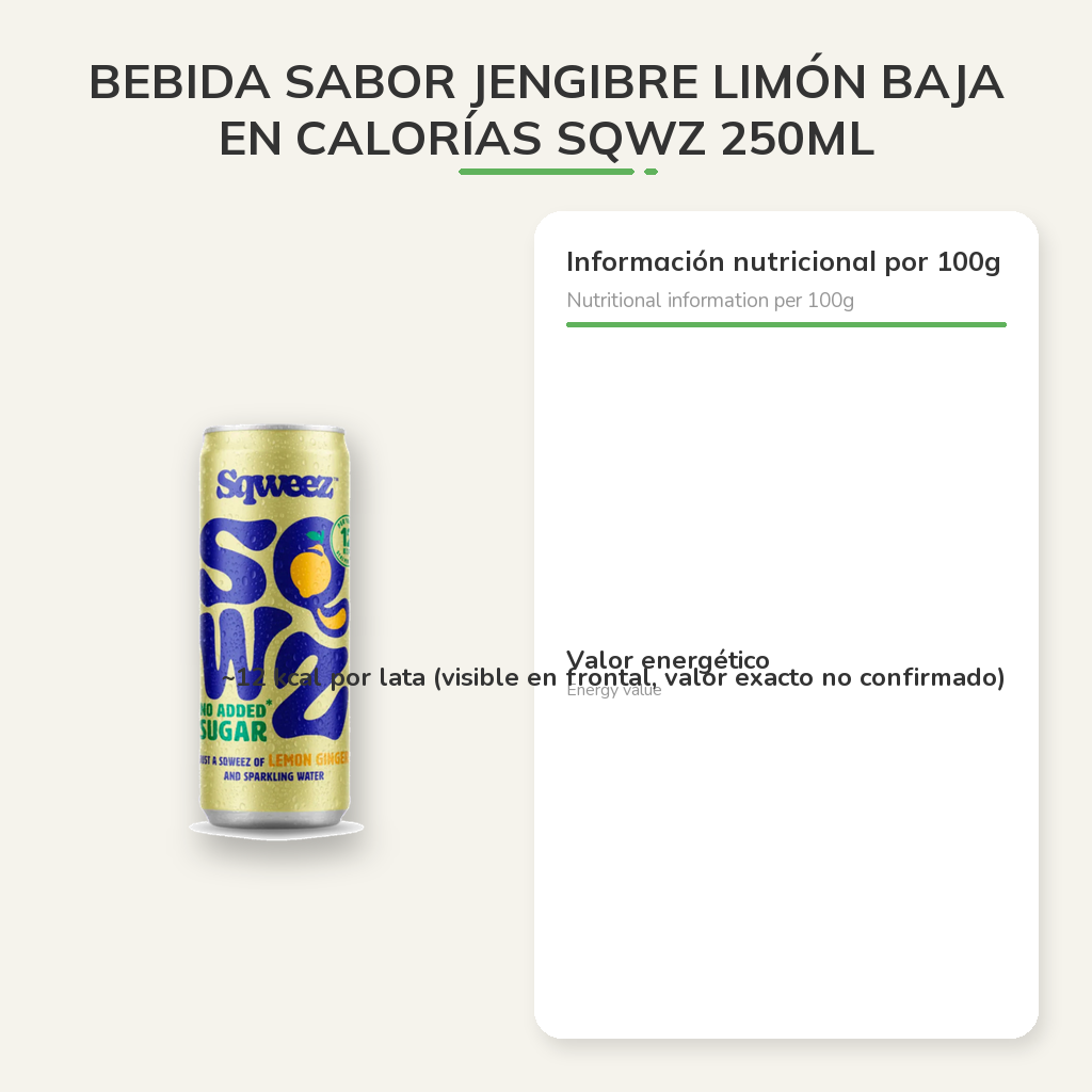 Información nutricional