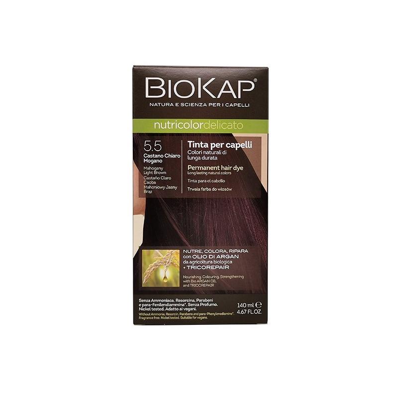 Tinte Castaño Claro Caoba Delicato Dye 5.50 Biokap 140 ml