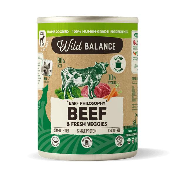 Lata de Ternera BARF para perros Wild Balance 400 g