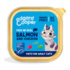 Comida húmeda gatos paté Tarrina Salmón y Pollo Edgard & Cooper 85 g