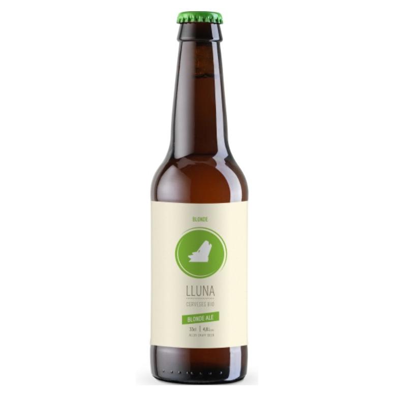 Cerveza ecológica Blonde Ale 4.8% alc  Sin Gluten Cerveses Lluna 33cl