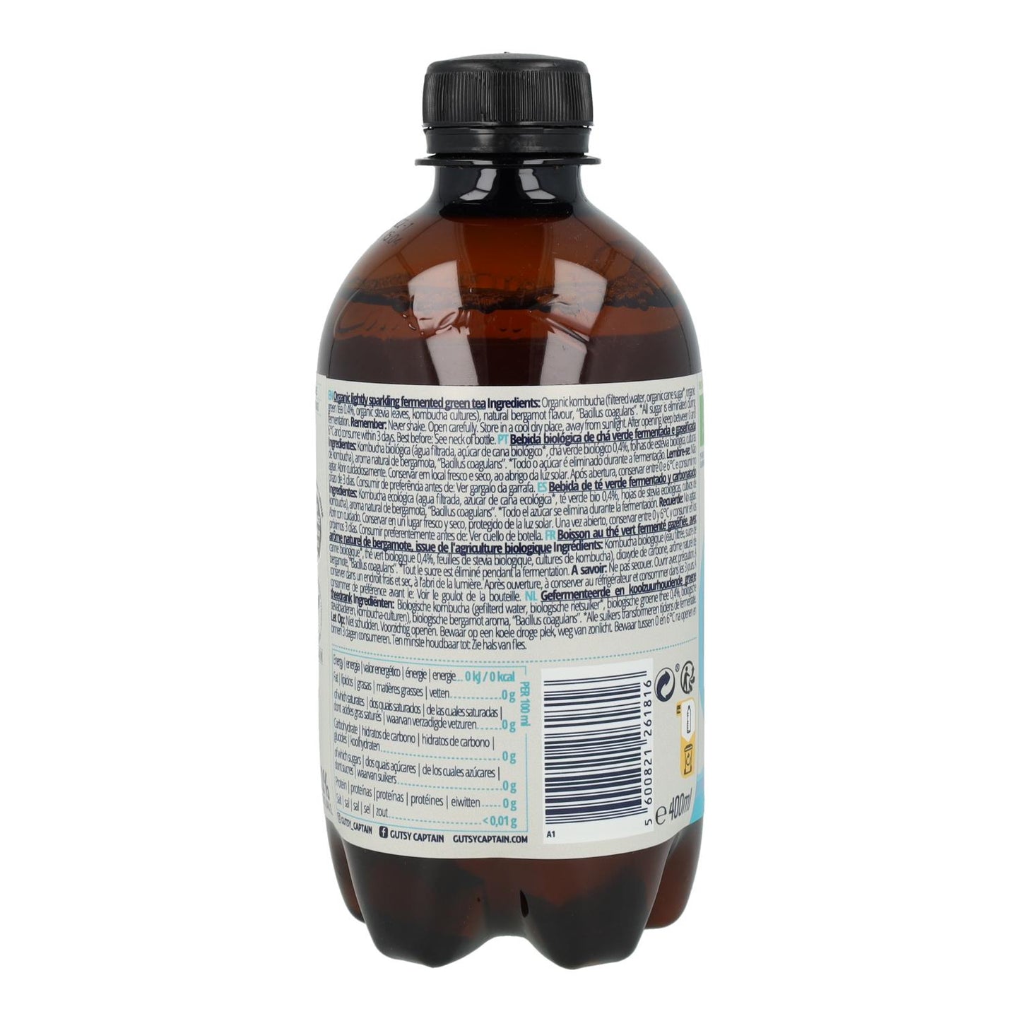 Kombucha Zero Original BIO Captain Kombucha 400ml