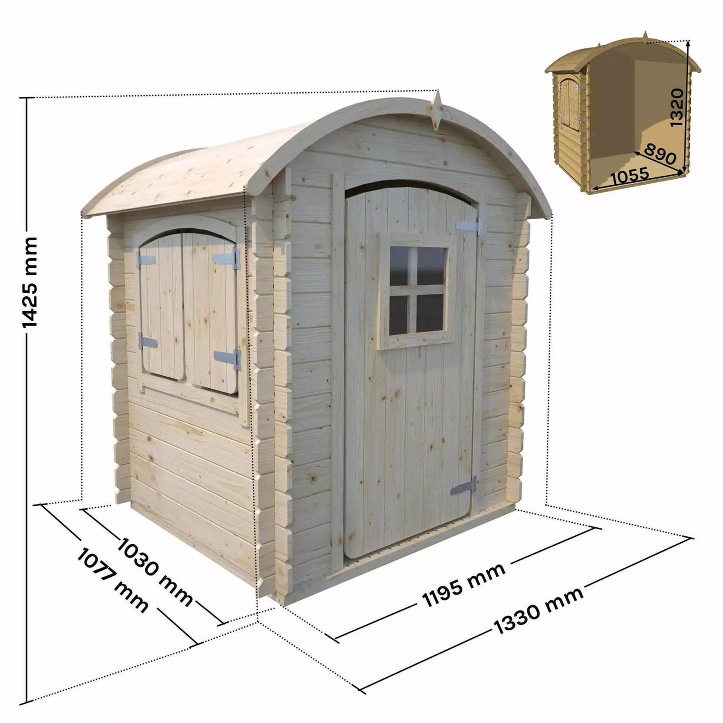 Casita infantil de madera Patty