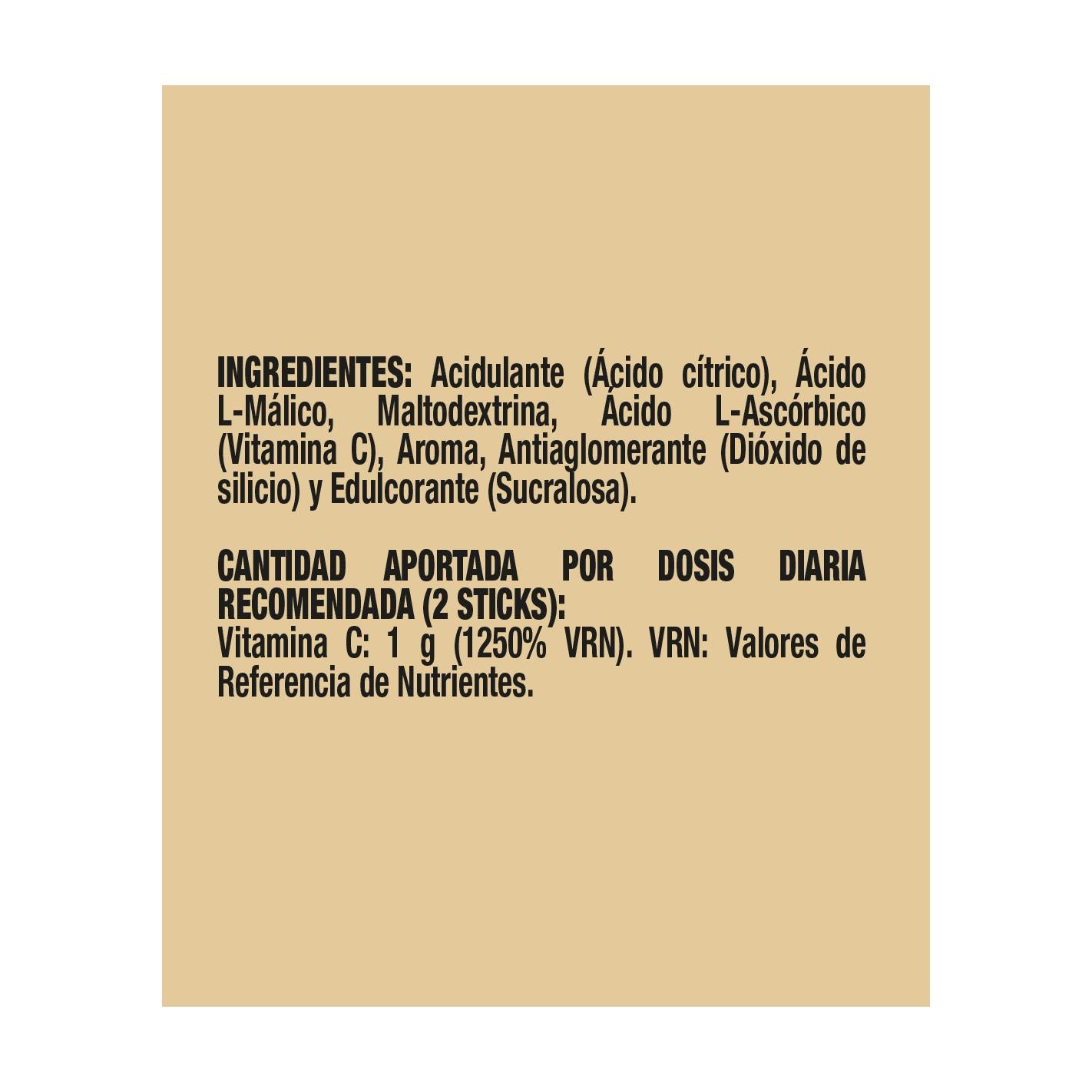 Vitamina C vegana para deportistas Powergym 40 sticks