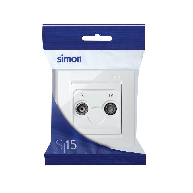 Simon 15 toma televisión intermedia Blanco