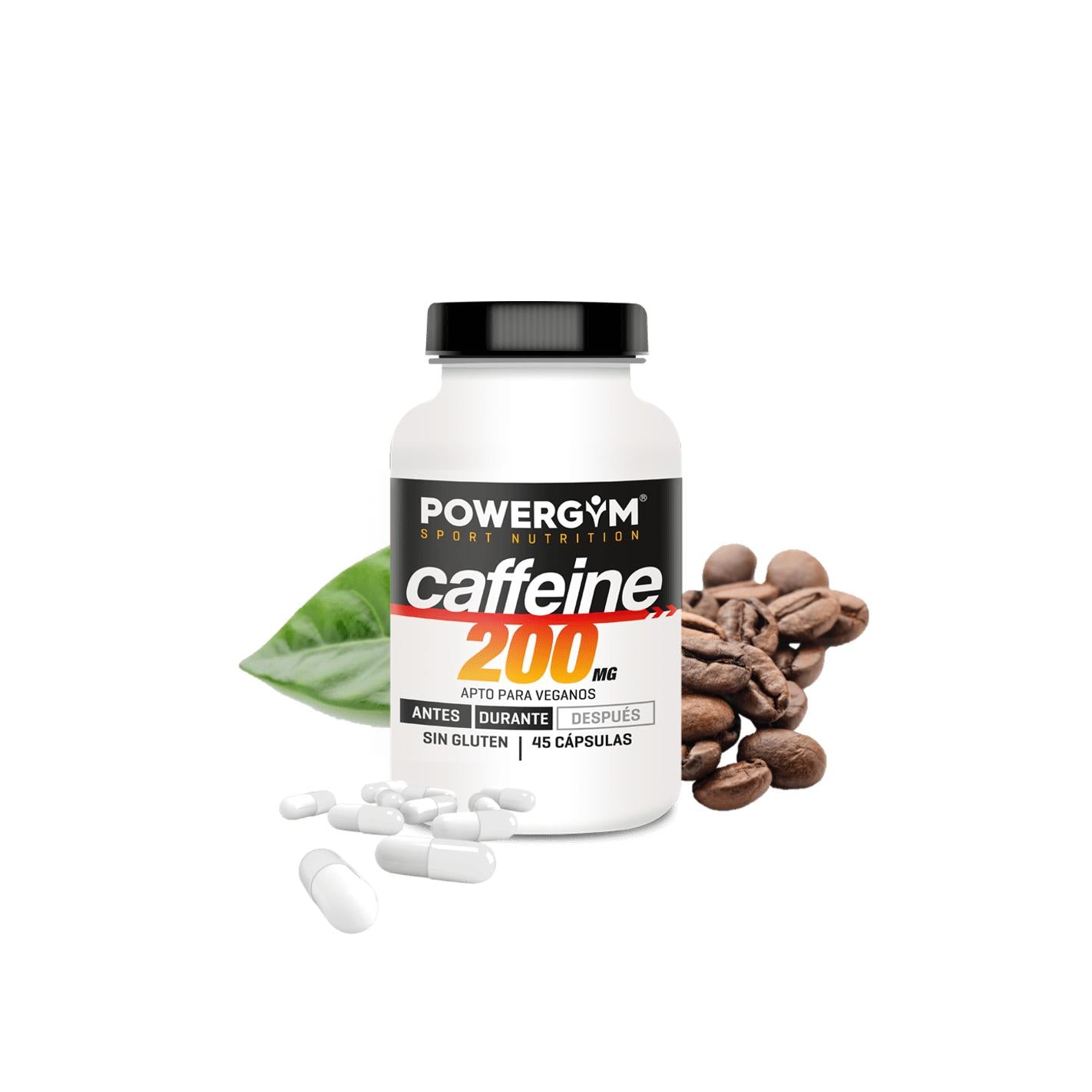 Cafeína para el deporte Powergym 45 cápsulas