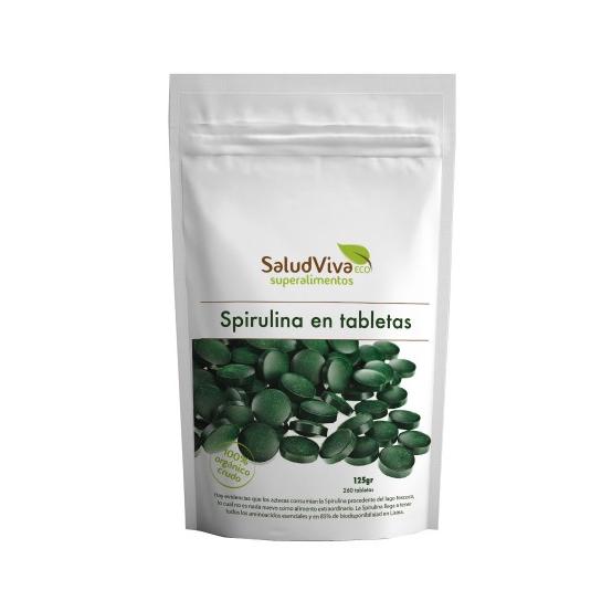 Spirulina ECO 260 tabletas 125 g, Salud Viva